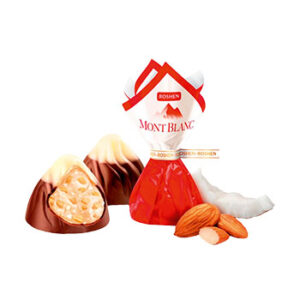 Konfekte Mont Blanc ar kokosriekstu krēmu Roshen sver.