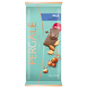 Šokolāde piena ar riekstiem un sāli Pergale 85g
