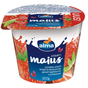 Jogurta deserts ar zemenēm Maius 200g