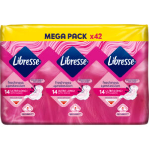 Hig.paketes Libresse Invisible Normal Jumbo 38gb