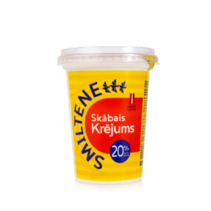 Krējums skābais 20% Smiltene 400g