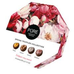 Trifeles šokolādes ar pildījumiem Asorti Ziedi Pure 240g