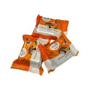 Konfektes Marmelādes Putniņš ar apelsīnu garšu sver.