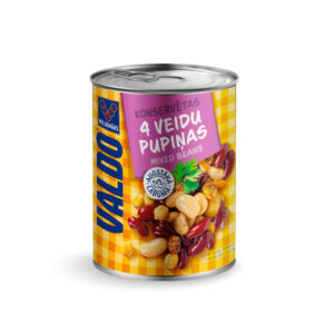 Pupiņu 4 veidu maisījums Valdo konservēts 400g