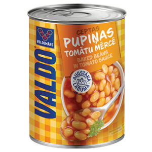 Pupiņas tomātu mērcē Valdo konservētas 400g