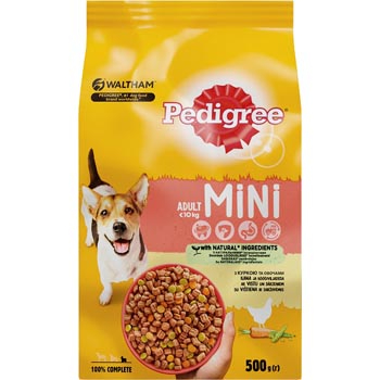 85DBB3DA490E35559B852FFBA629C19344A4BD144FABD6ADBED410EA6B0EE4B2 Barība suņiem Pedigree ar vistu un dārzeņiem 500g
