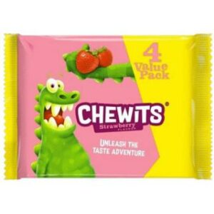 Konfektes košļāj.Chewits zemeņu 4 pack 120g