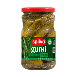 Gurķi marinēti Spilva 6-9cm 720ml/360g