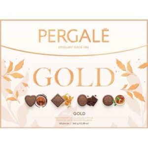 Konfekšu kārba piena Pergale Gold 348g