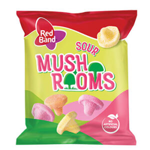 Konfektes želejas Sour Mushrooms Red Band 100g