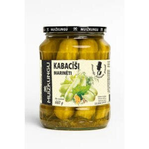 Kabacīši marinēti Muižkungu 660g/350g