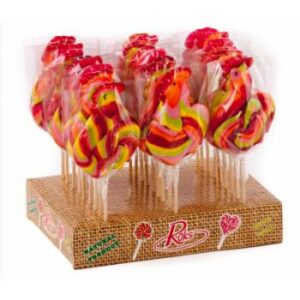 Karamele uz kociņa Gailītis ar augļu.ogu garšu 80g L.D.