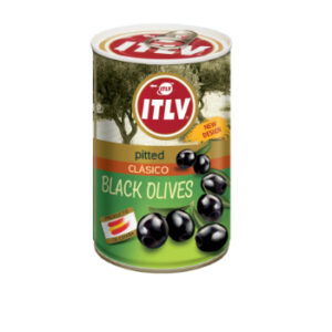 Melnās olīvas bez kauliņiem 314ml