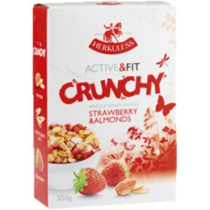 Musli Herkuless crunchy zemene&mandeļu sk.350g