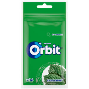Košļājama gumija Orbit Spearmint Pouch 50g