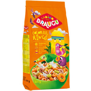 Sausās brokastis Draugu colorful rings 225g