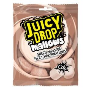 Konfektes ar kolas garšu Juicy Drop Mallows Bazooka 100g