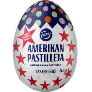 Konfektes šokolādes olas ar dražejām Fazer American 65g L.D.