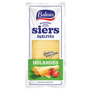 Siers holandes Baltais šķēlītēs 500g