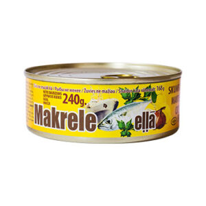 Makrele eļļā 240g/168g