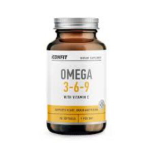 Omega 3 6 9 ar vitamīnu E 1000mg Iconfit N90