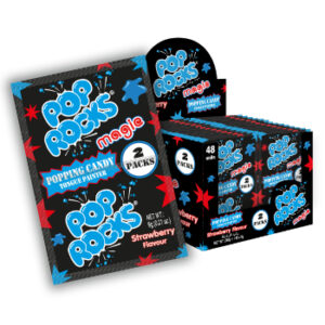 Konf. sprakšķošās ar zemeņu garšu Zeta Pop Rocks Magic 6g