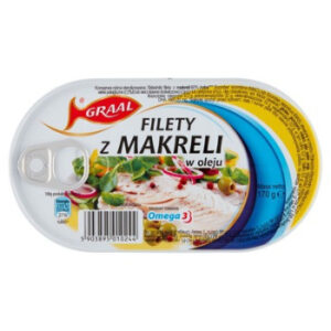 Konservi Makreles fileja eļļā 170g