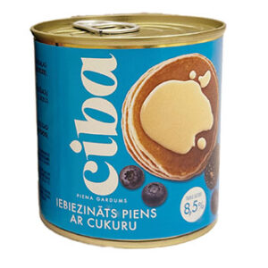 Piens  iebiezināts ar cukuru 8.5% Ciba 370g