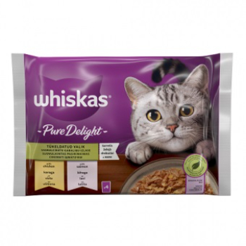 7C12B956438AD1D15447E43840F452CEE6004A6E83C8F885E8960F5E31638CDE Barība kaķiem Whiskas Jauktā izlase 4-paka pouch 4x85g