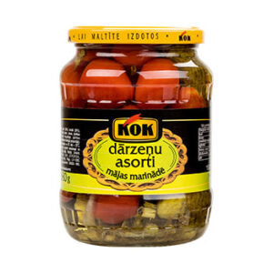 Gurķi un tomāti marinēti asorti 680g/360g