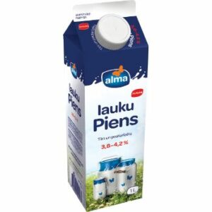 Piens Lauku 3.6-4.2% Alma 1l