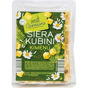 Siers ar ķimenēm kubiņi 300g