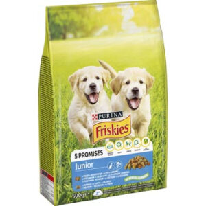 Barība suņiem Friskies sausā Junior vista 500g