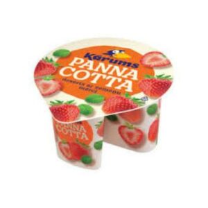 Deserts Kārums Pana cotta zemeņu 140g