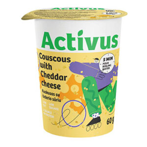 Kuskuss Activus ātri pagat. ar čedaras sieru 60g