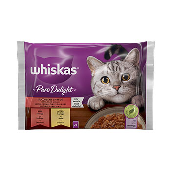 C9A278817BA23D33AC619243E69D7D2339B1882E36DC16E0565736901C81F925 Barība kaķiem Whiskas klasiskā gaļas izlase 4-paka 4x85g