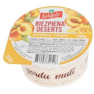 Deserts biezpiena Latgale ar persiku piedevu 160g