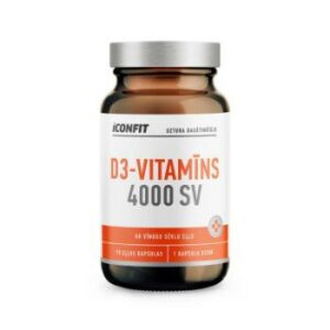 Vitamīns D3 4000 SV kapsulas Iconfit N90