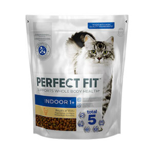 Barība kaķiem Perfect Fit Indoor multi ar vistas gaļu 1.4kg 
