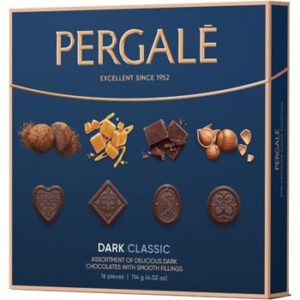 Konfekšu kārba tumšā Pergale Classic 114g
