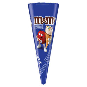 Saldējums M&M vafeles konusā 110ml
