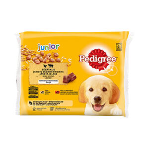 Barība suņiem Pedigree Junio konservēta 4x100g