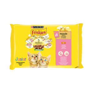 Barība kaķiem Friskies juniors vistas 4*85g