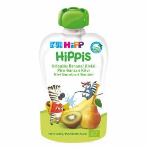 Biezenis Hipp kivi un banāni ar bumbieriem Bio 100g