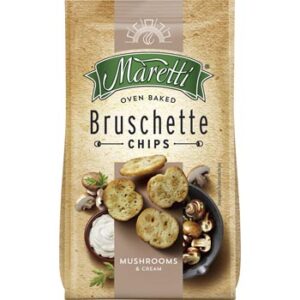 Sausmaizītes Bruschette ceptas ar sēņu un krējuma garšu 70g