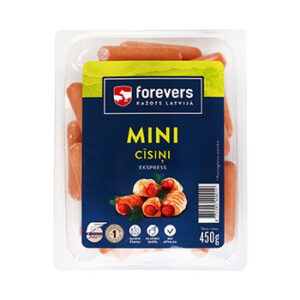 Cīsiņi mini Ekspress vārīti Forevers 450g