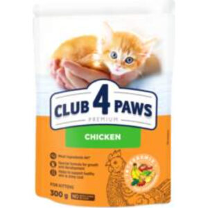 Barība kaķiem ar vistas gaļu Club4Paw 300g