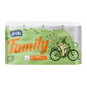 Tualetes papīrs Grite Family Deco 3slāņi 16ruļļi