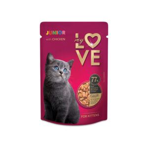 Barība kaķēniem My Love ar vistas gaļu 85g