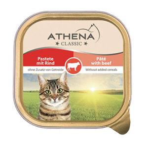 Barība kaķiem Athena konservēta ar liellopu gaļu 100g